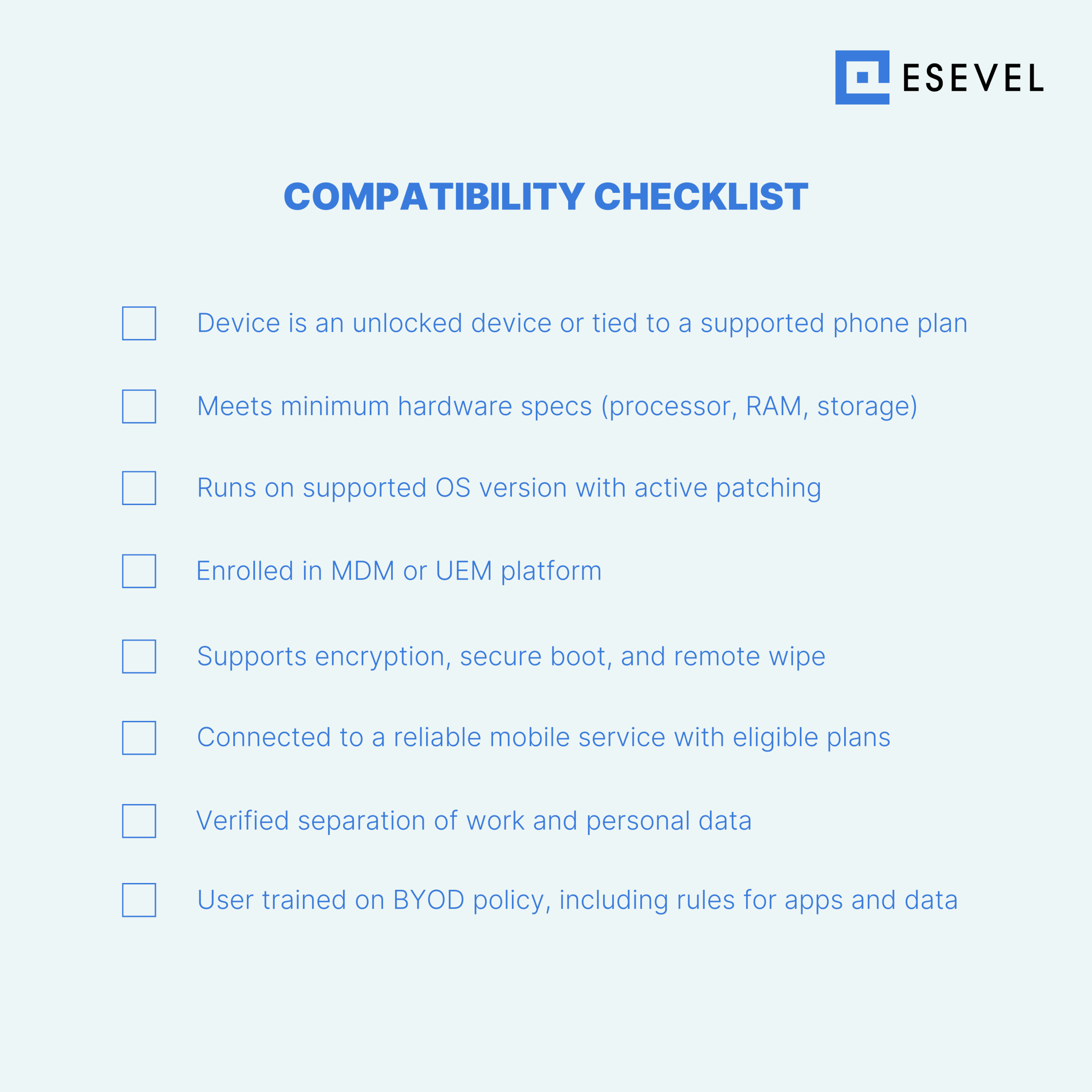 Building a secure and compatible BYOD framework