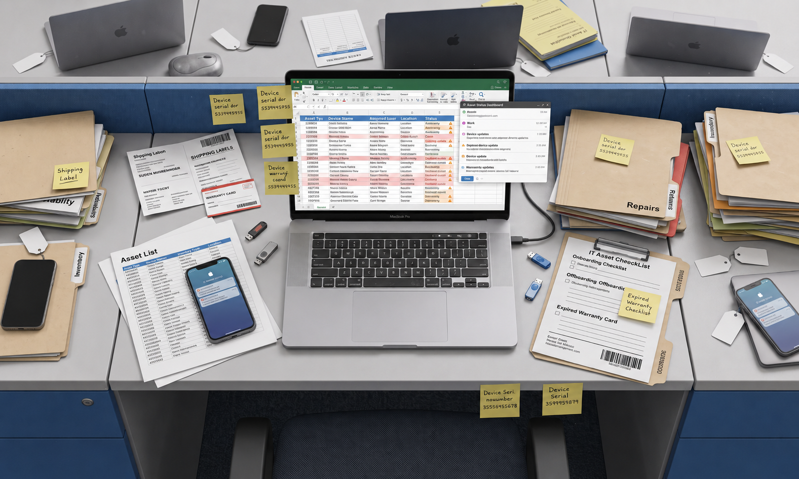 Esevel - spreadsheets fail in Asset Management Inventory