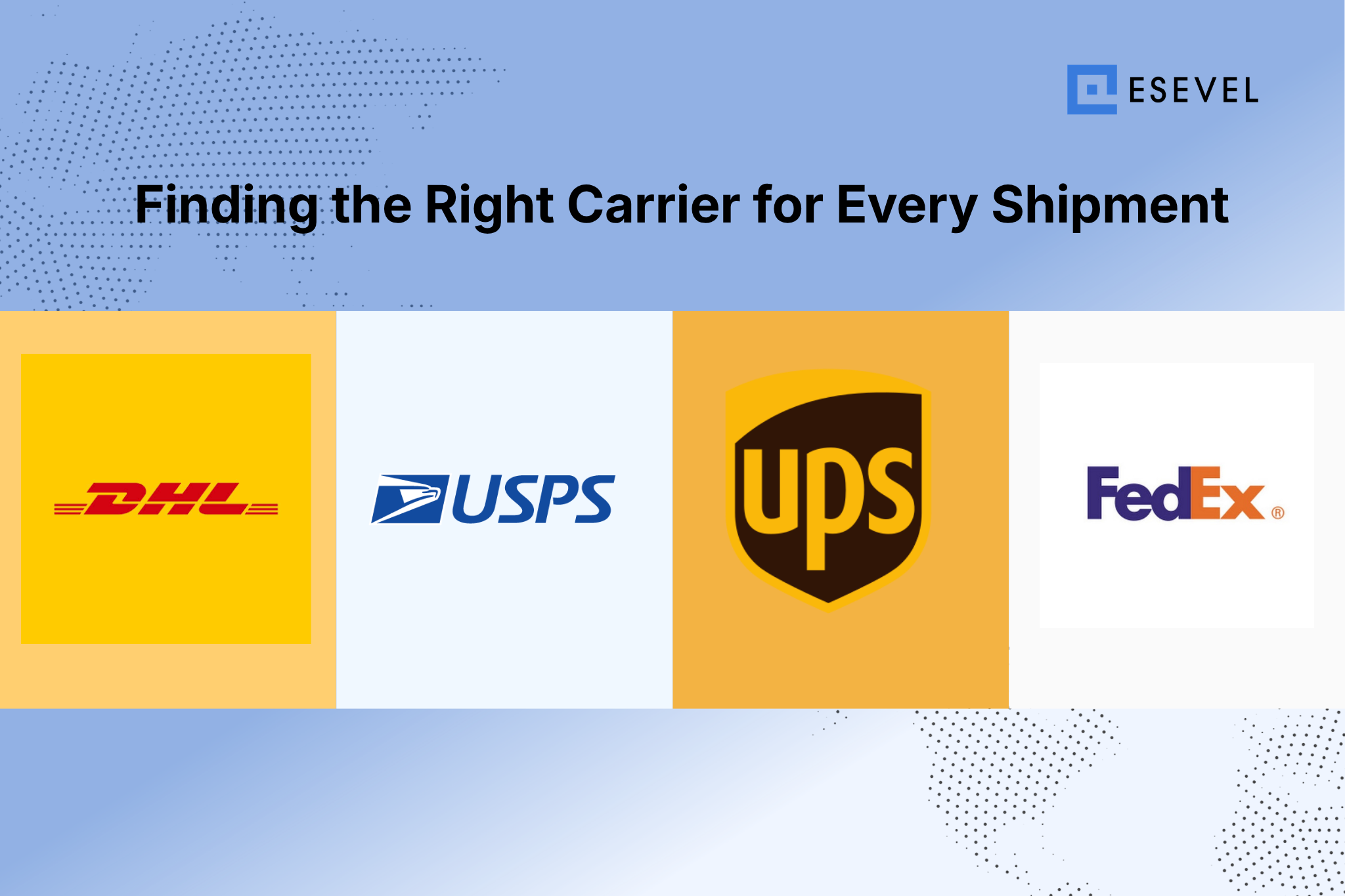 Esevel - International Laptop Shipping Carrier Comparison